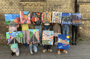 Tapybos užsiėmimai vaikams su MOON ART Tapybos Studija