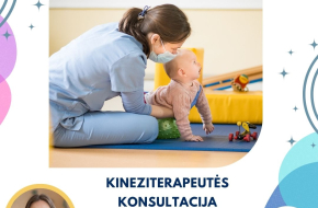 Individuali kūdikių ir vaikų kineziterapeutės konsultacija